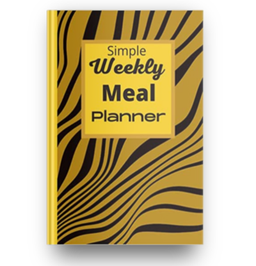 Simple Weekly Meal Planner yellow