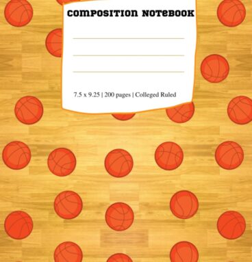 Basketball composition notebook
