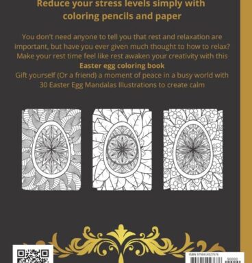 Easter coloring book mandalas