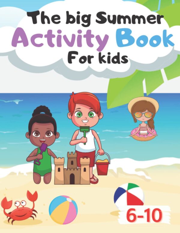 The big summer activity book: Workbook For Kids Ages 6-10 | Workbook for Coloring, Counting, Mazes, Matching, Match, Word Search, Dot to Dot and more! - Image 2