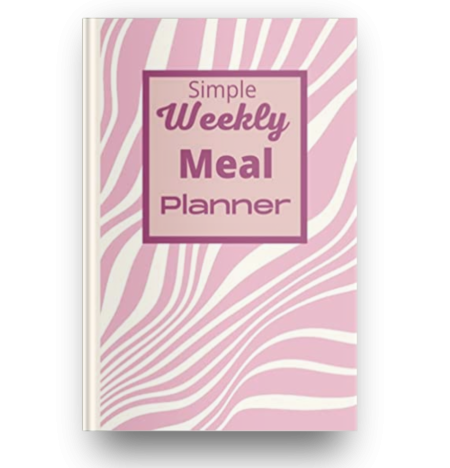 Simple Meal Planner: Track And Plan Your Meals Weekly with grocery/shopping list - Pink Color Edition